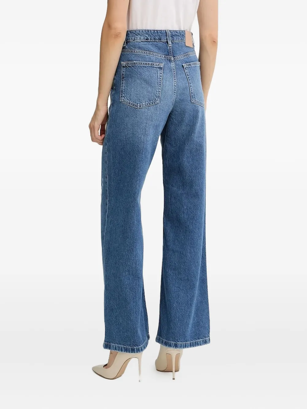 BOSS High-waist jeans - Blauw