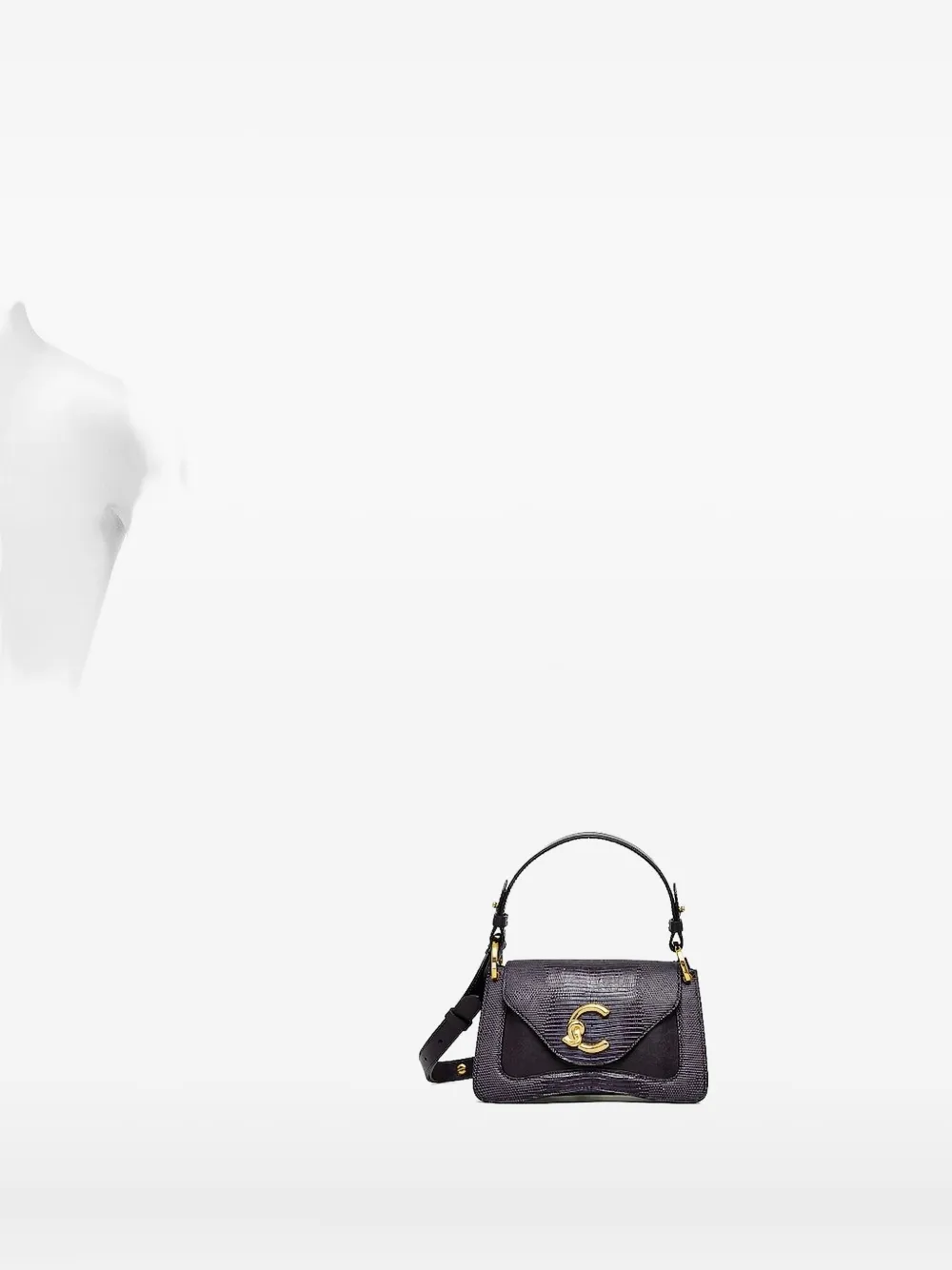 Coccinelle embossed-leather cross body bag Paars