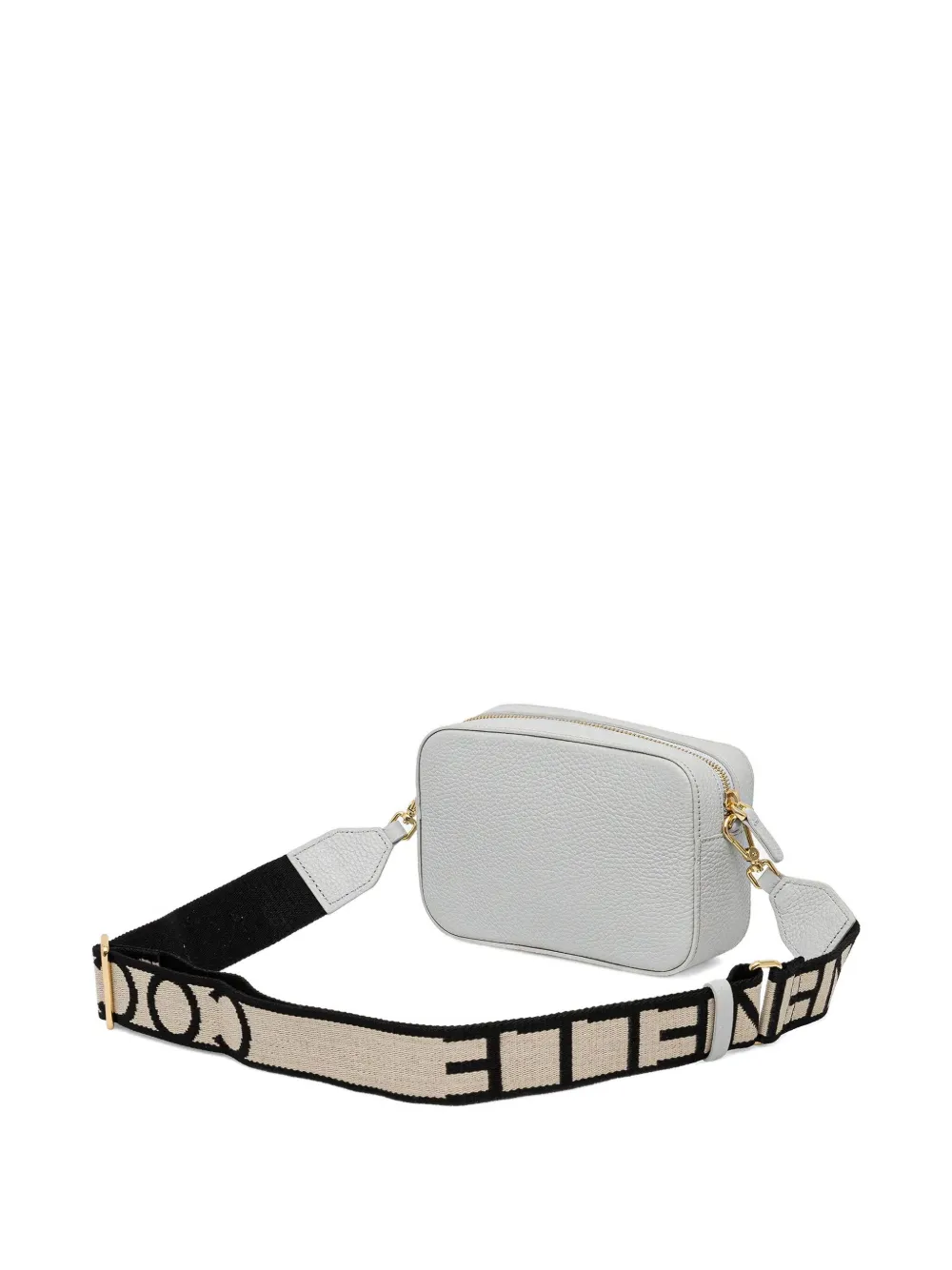 Coccinelle Leren crossbodytas met tekst Wit