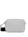 Coccinelle lettering leather crossbody bag - White