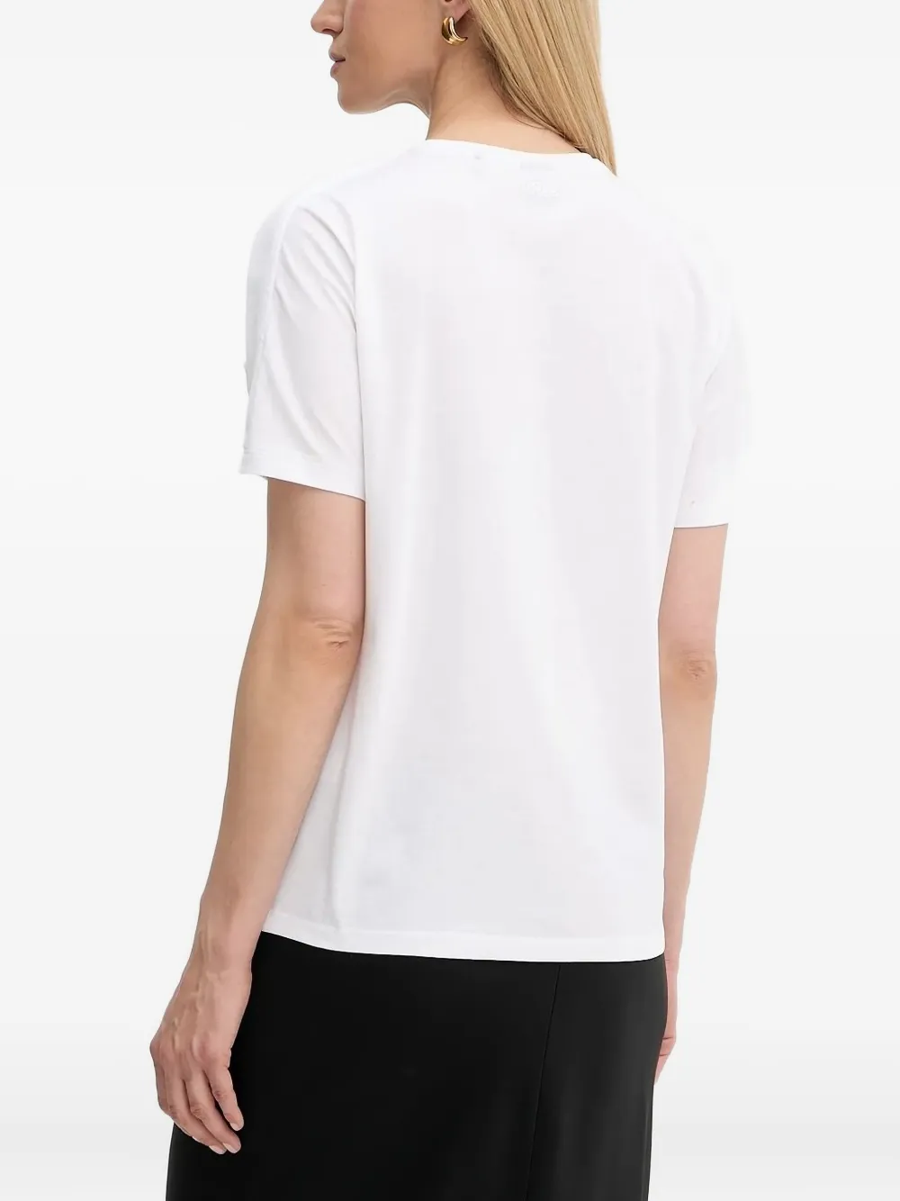 BOSS T-shirt met franje Wit