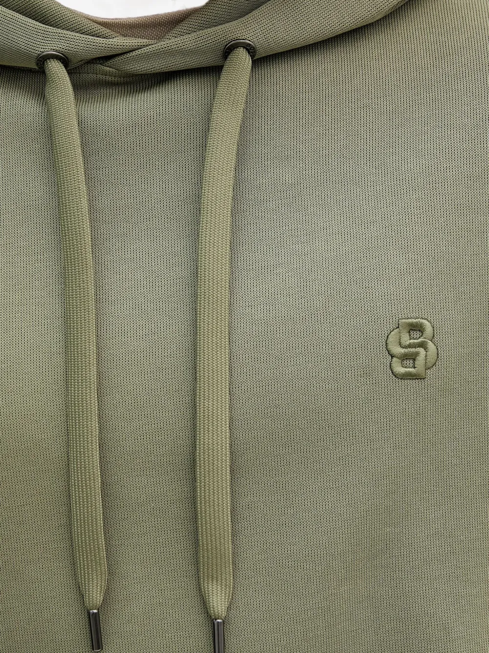 BOSS Stevens hoodie met geborduurd logo en trekkoord Groen