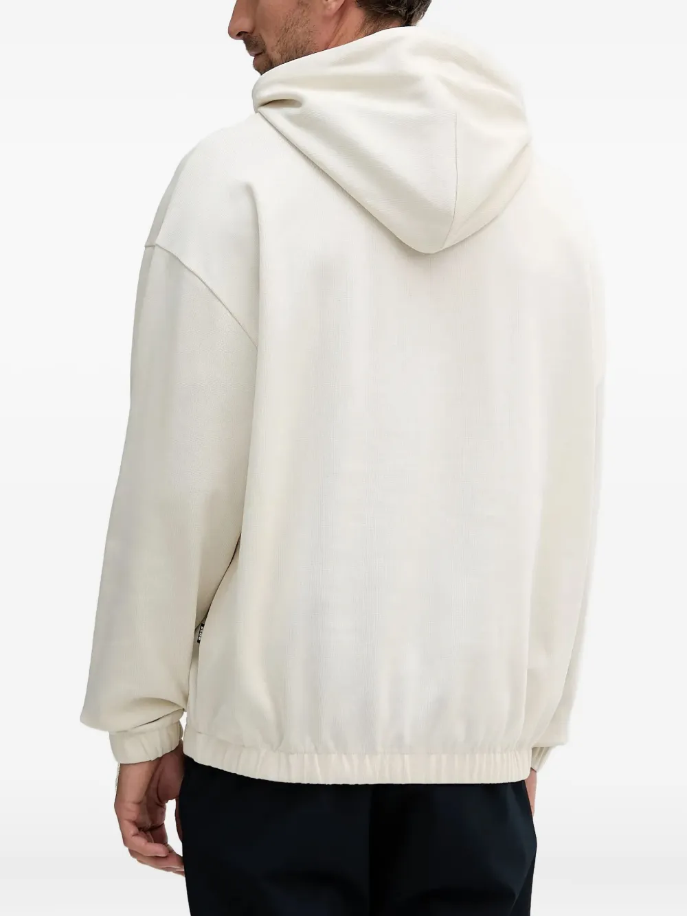 BOSS Hoodie met geborduurd logo Wit