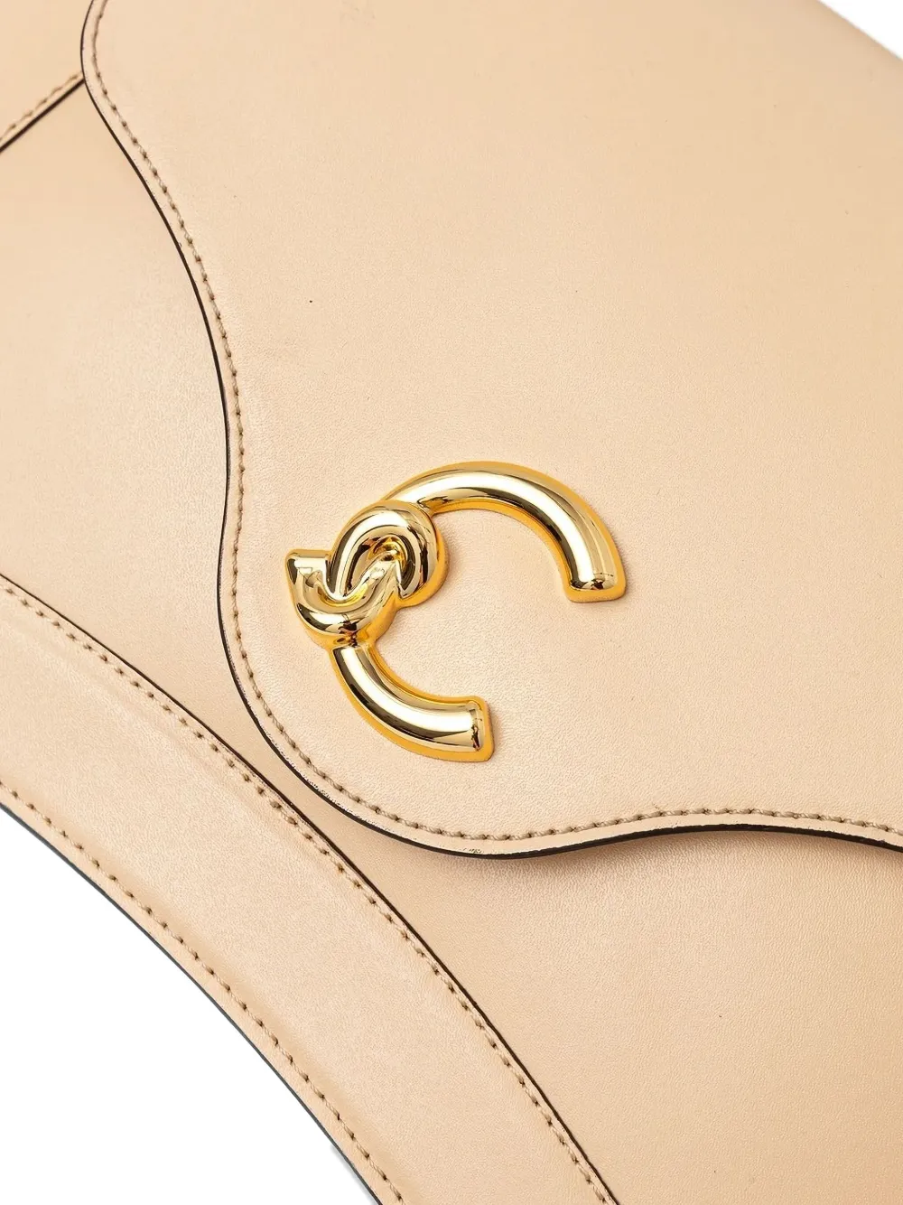 Coccinelle medim C-Me logo-detail tote bag Beige