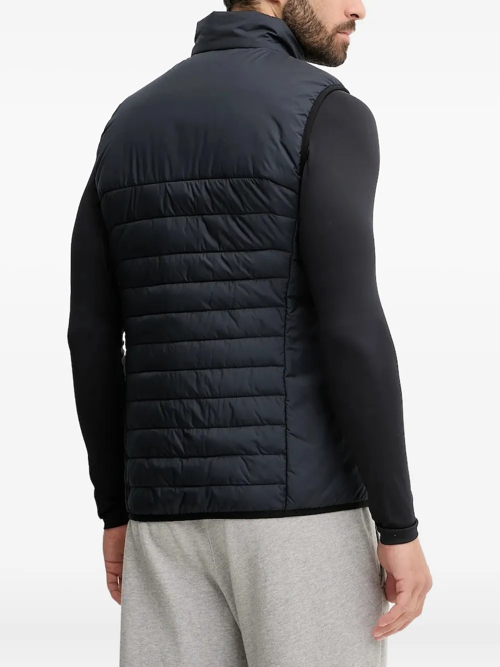 BOSS quilted gilet Blauw