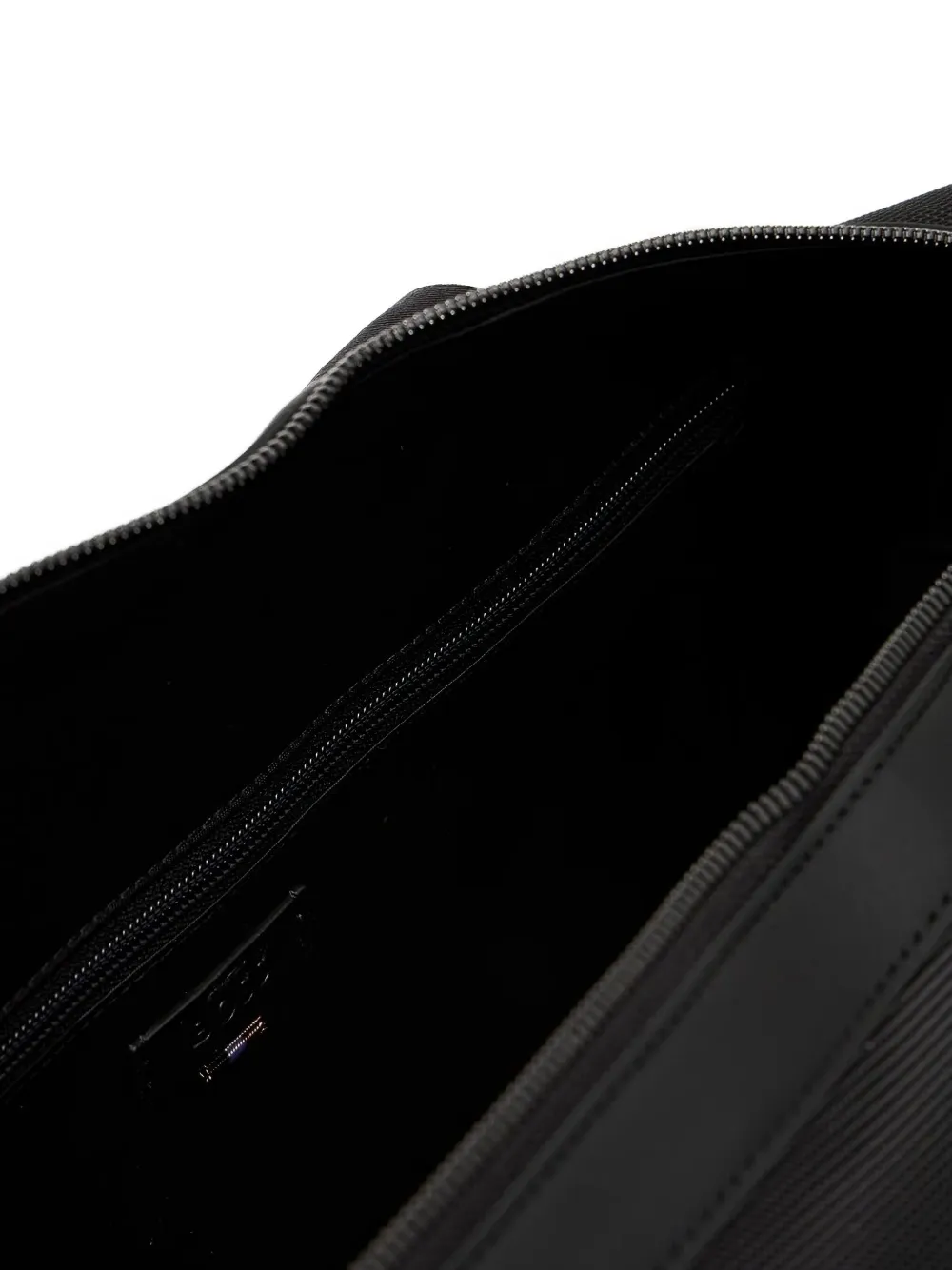 BOSS de ed-logo zipped holdall Zwart