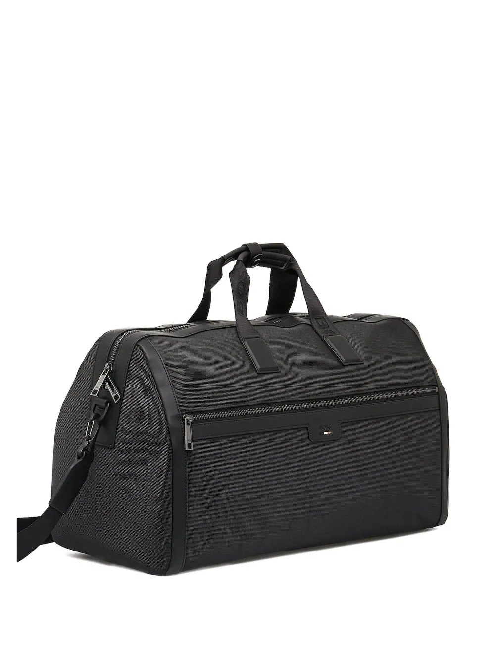 BOSS de ed-logo zipped holdall Zwart