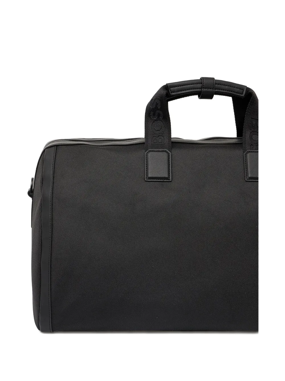 BOSS de ed-logo zipped holdall Zwart