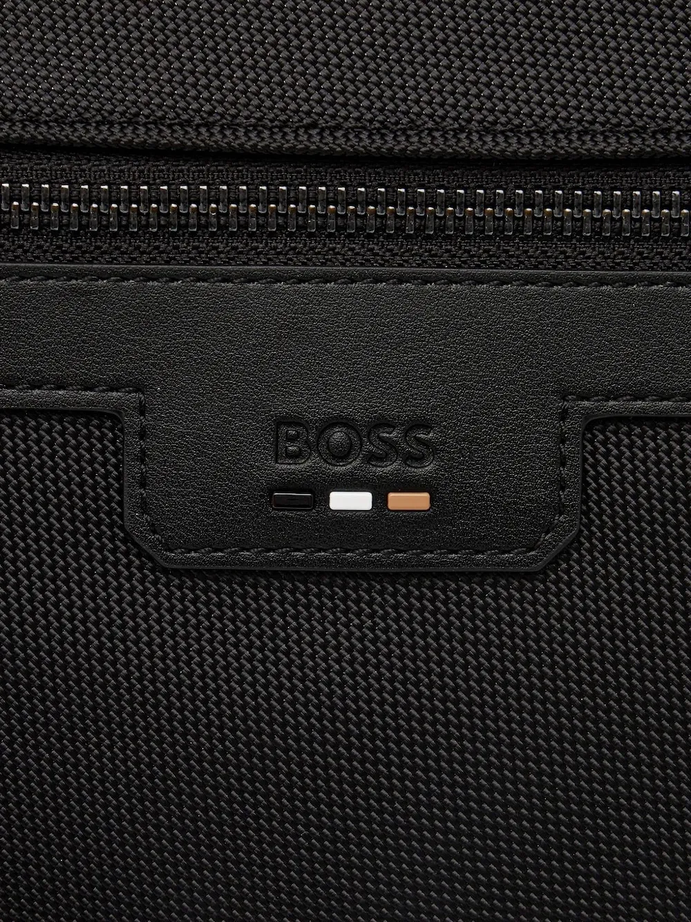 BOSS de ed-logo zipped holdall Zwart