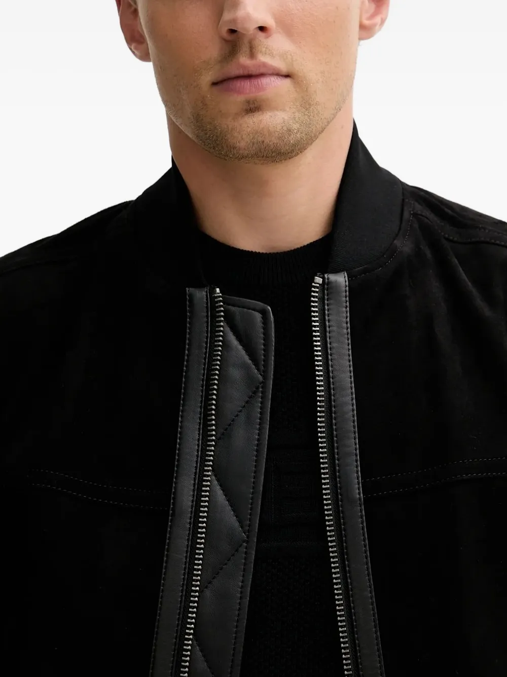 BOSS Bomberjack met rits Zwart