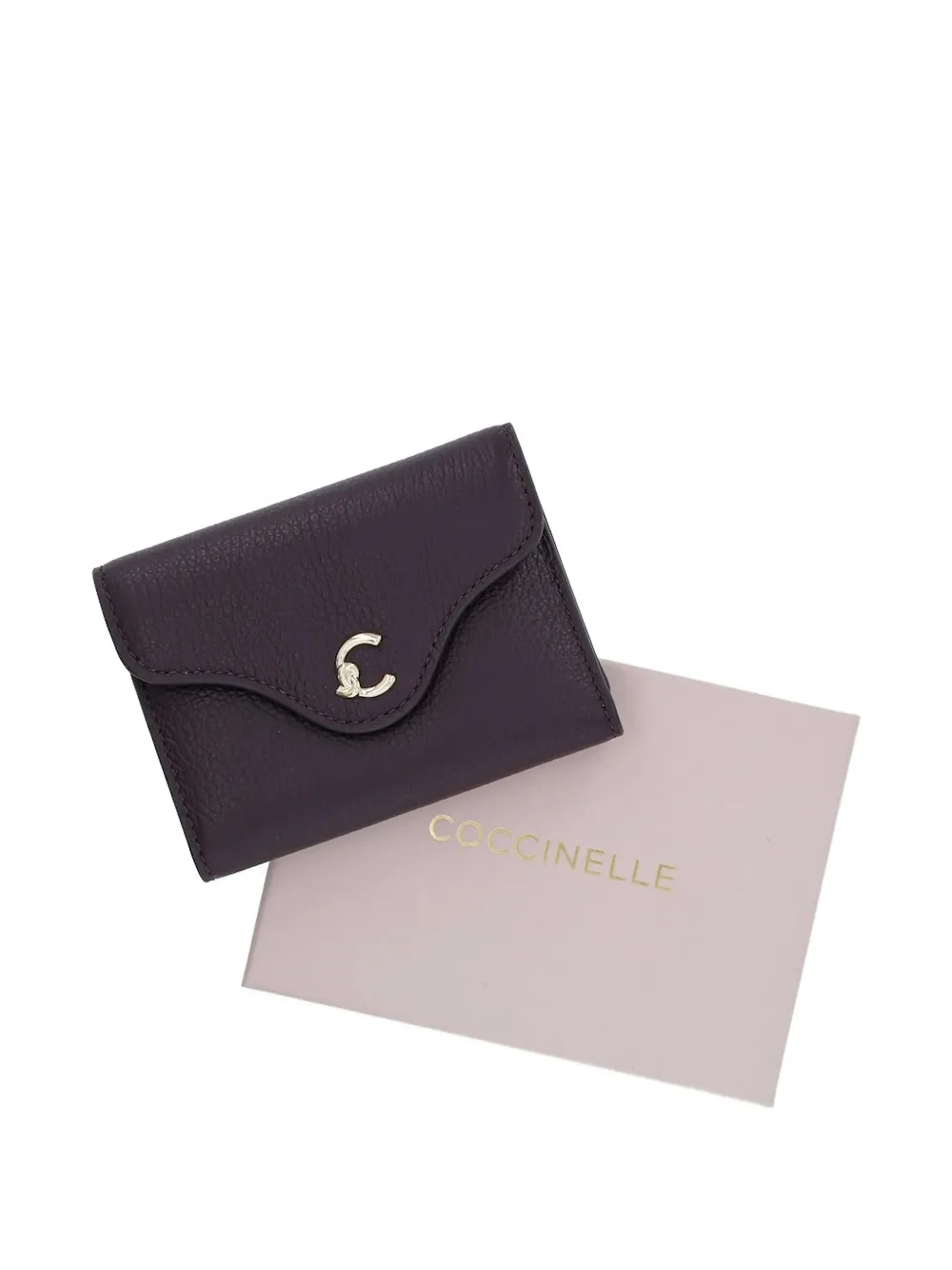 Coccinelle C-Me leather wallet V87 PRUNE