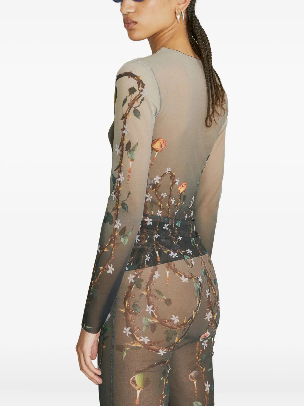 Di Petsa Fig-print Crew-neck T-shirt In Multi