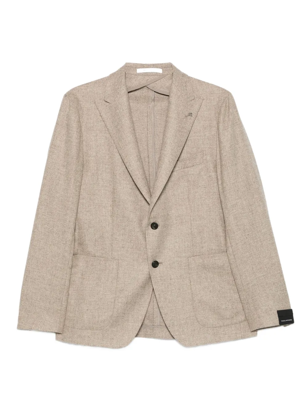 Tagliatore Blazer met opgestikte zak en twee knopen Beige