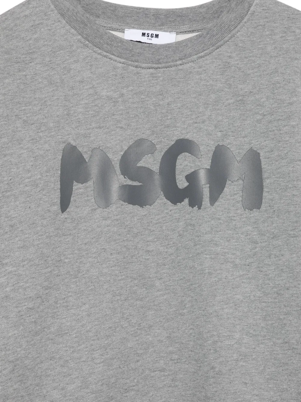 MSGM Kids Sweater met logoprint Grijs