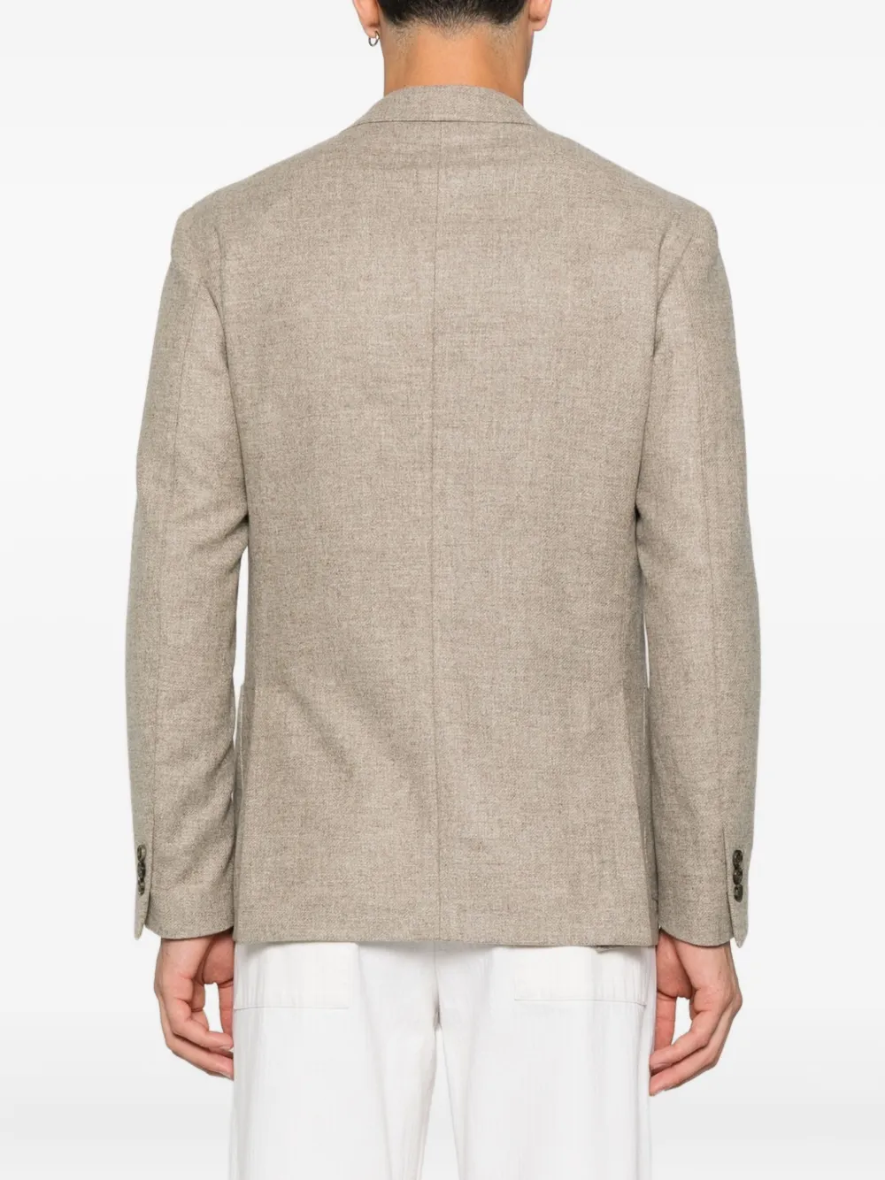Lardini patch-pocket two-button jacket Beige