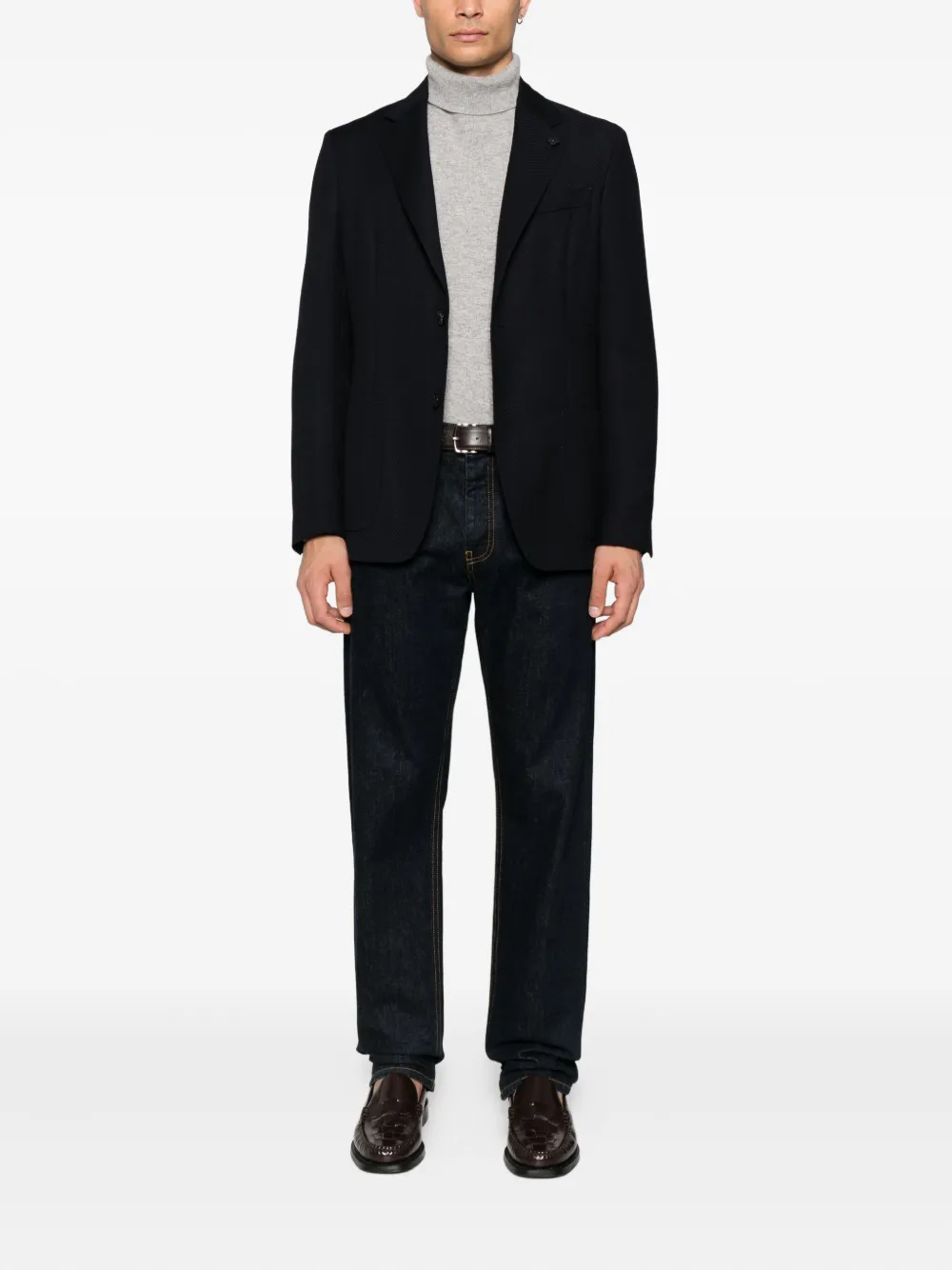 Lardini patch-pocket single-breasted blazer | Blazers | Image 2