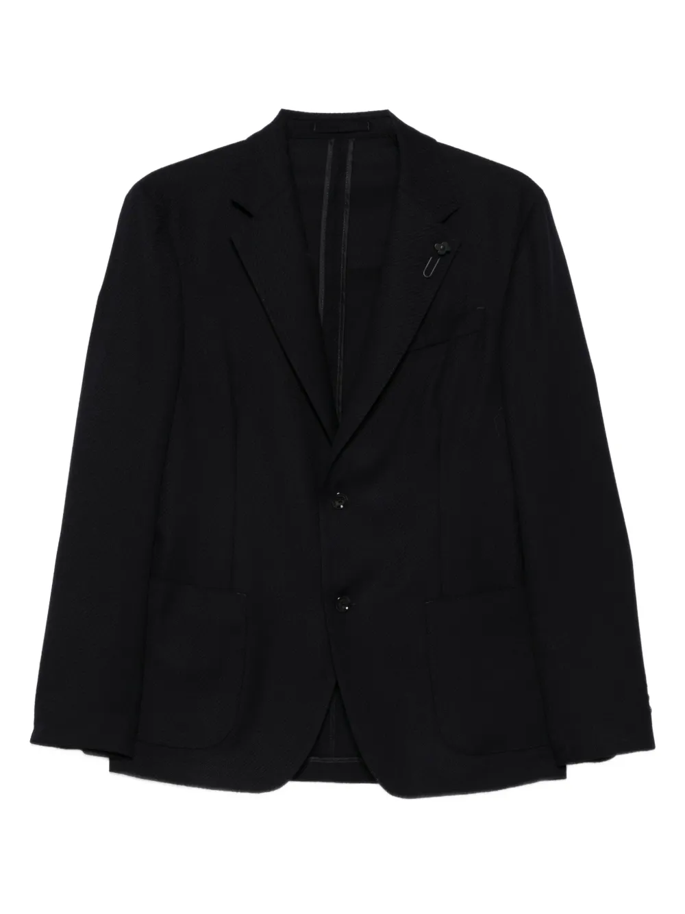 Lardini patch-pocket single-breasted blazer | Blue | Image 1