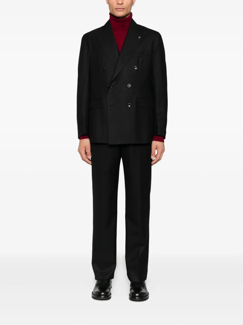 Tagliatore double-breasted suit Zwart