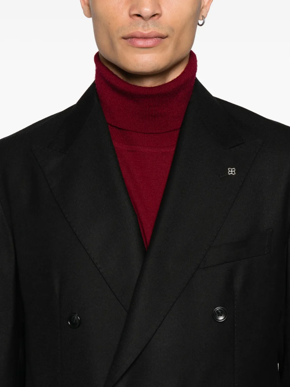 Tagliatore double-breasted suit Zwart