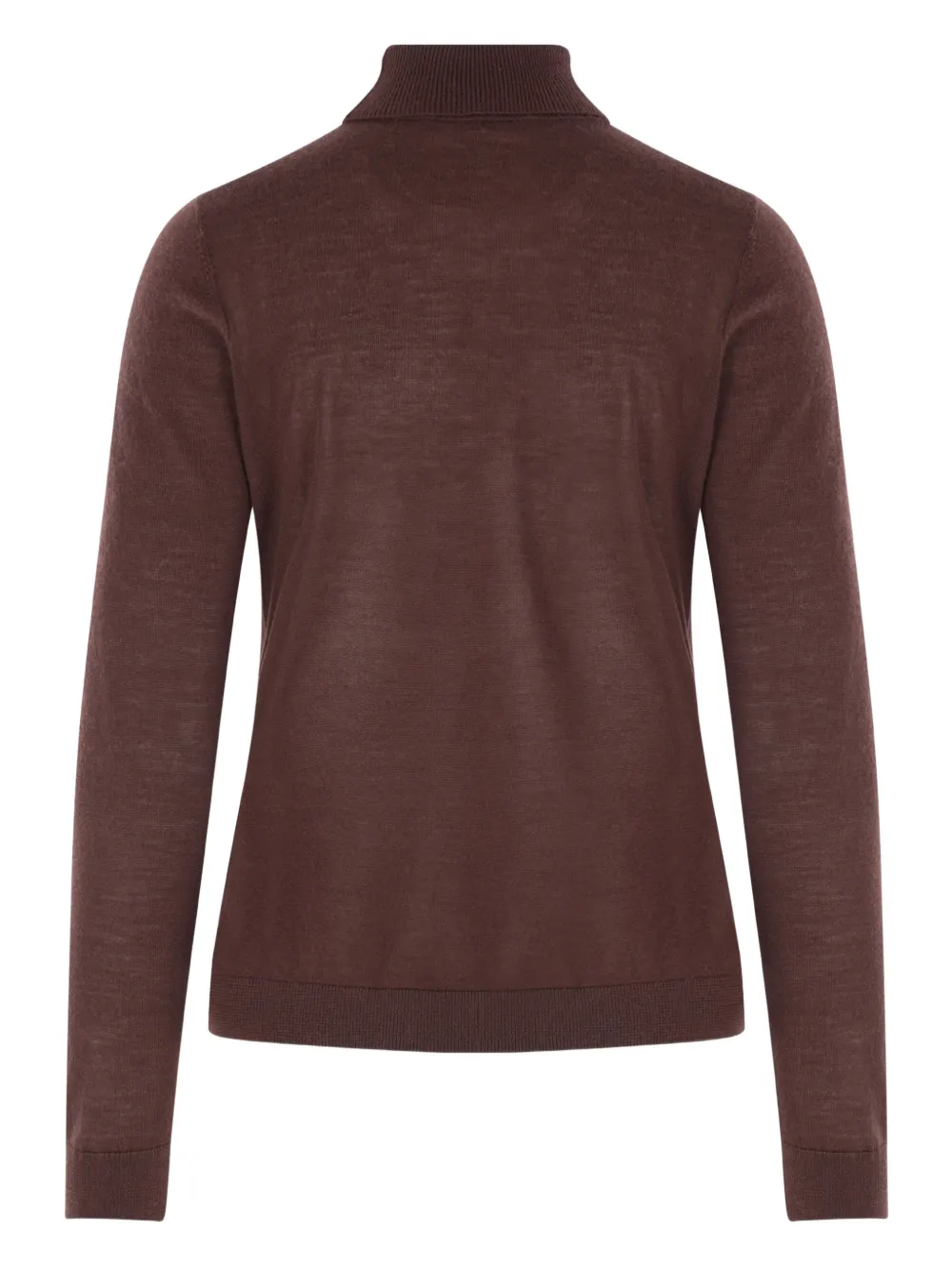 Co Turtleneck Top In Brown