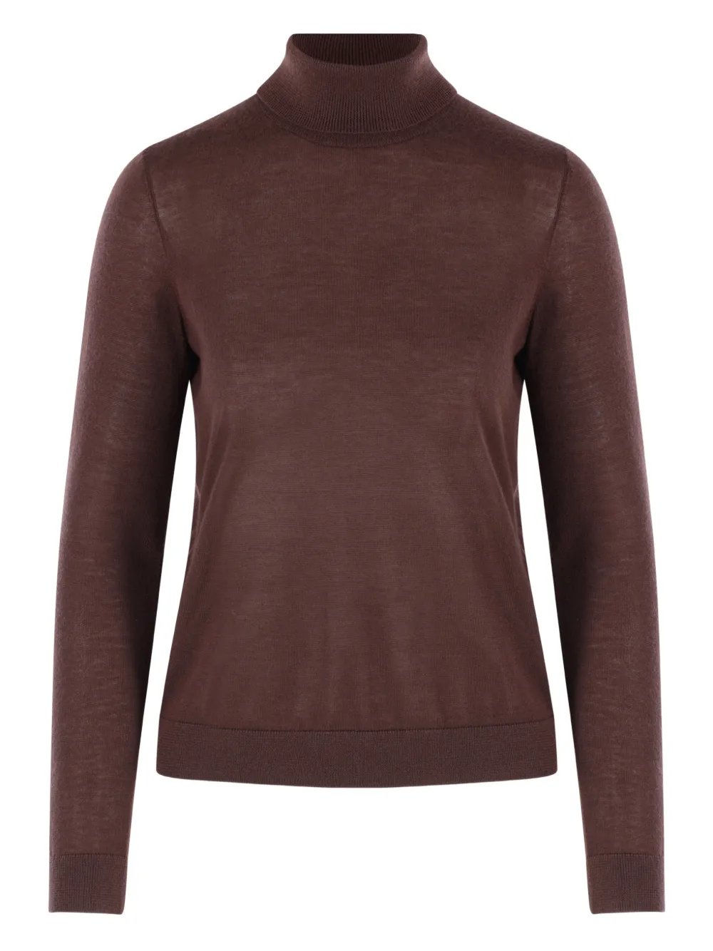 Co Turtleneck Top In Brown