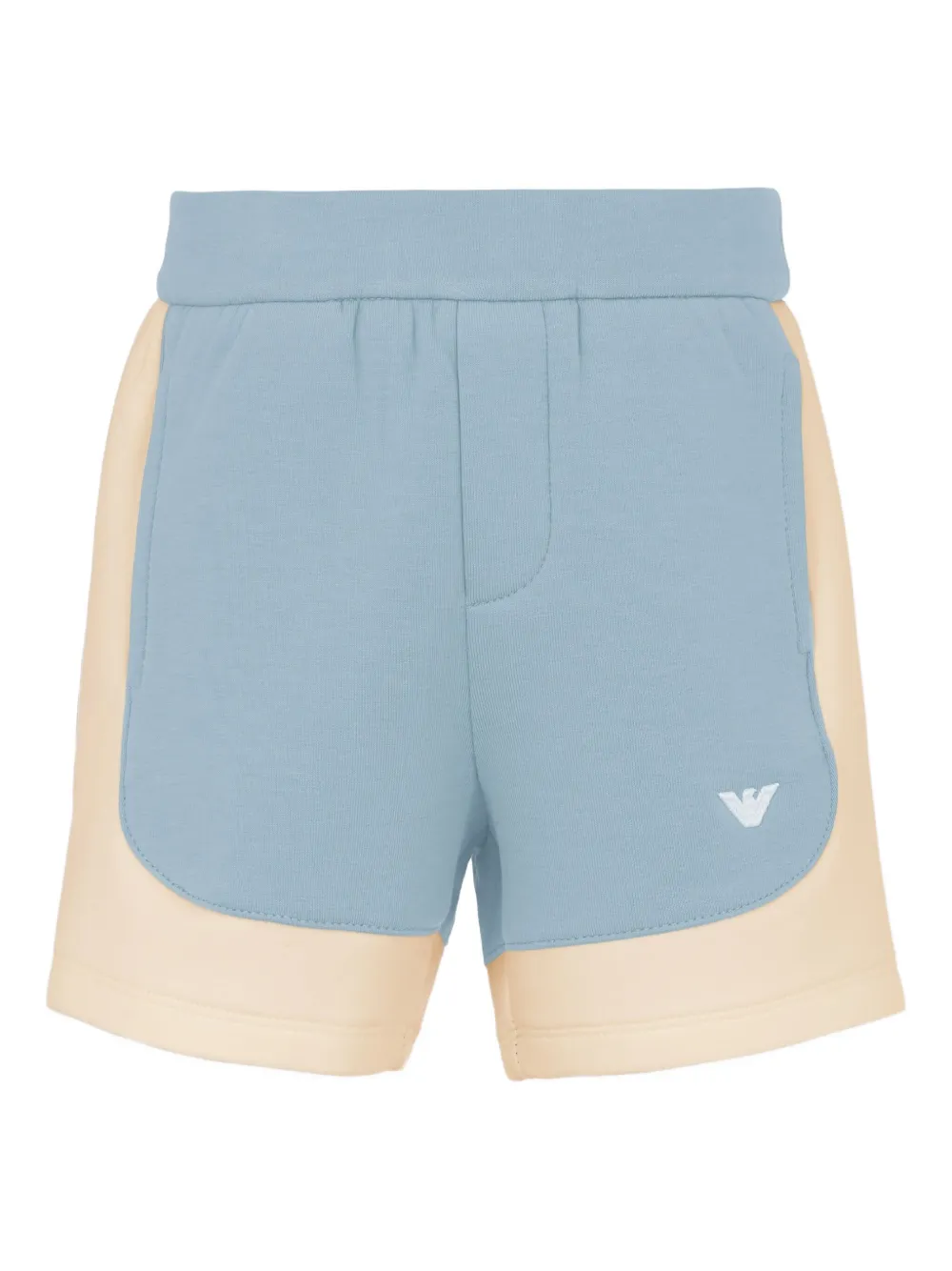 Emporio Ar i Kids Shorts met geborduurd logo Blauw