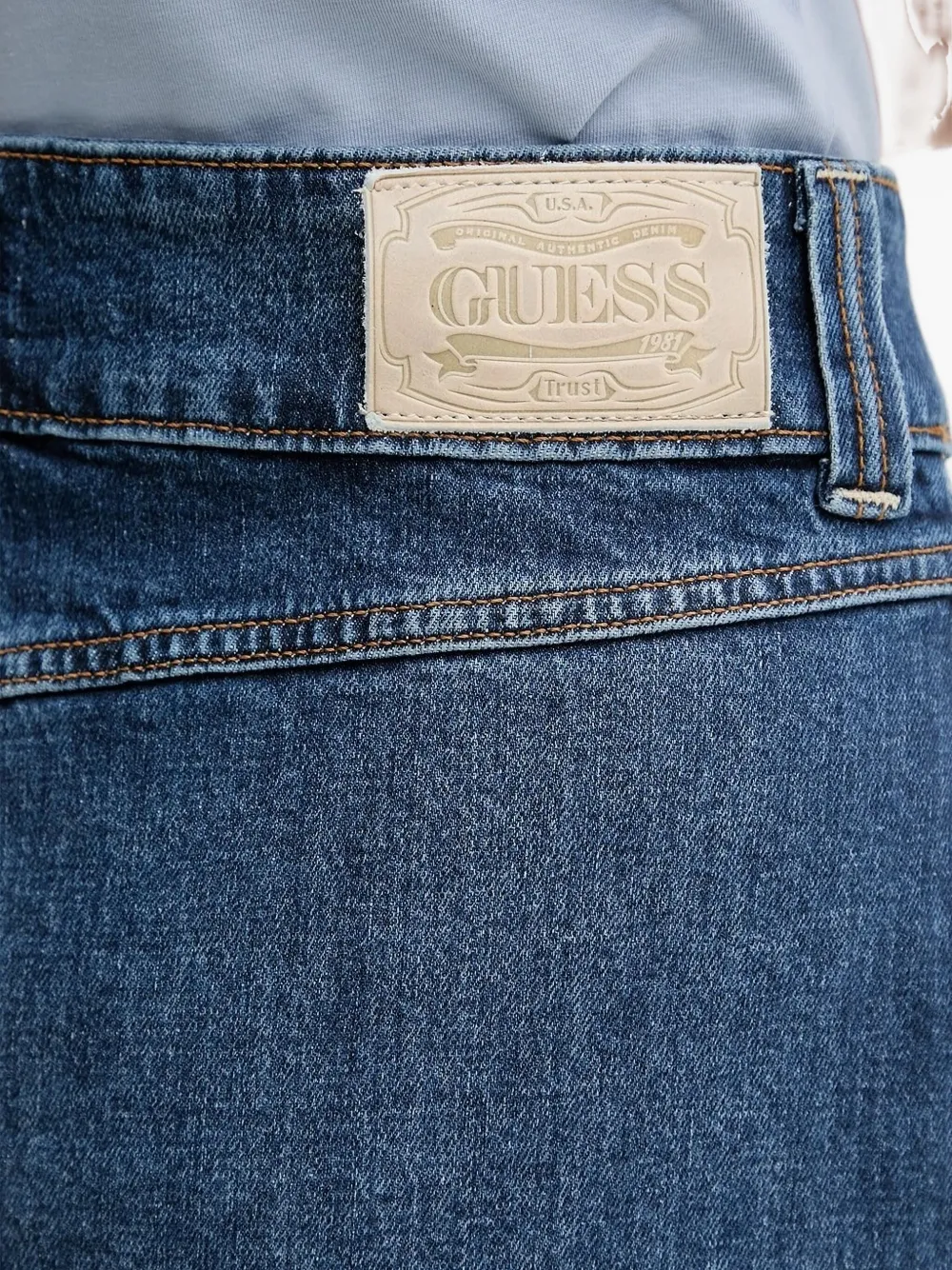 GUESS USA Spijkerrok met zak split Blauw