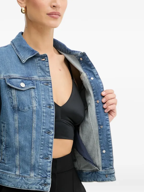 GUESS USA レースアップ デニムジャケット | ブルー | FARFETCH JP