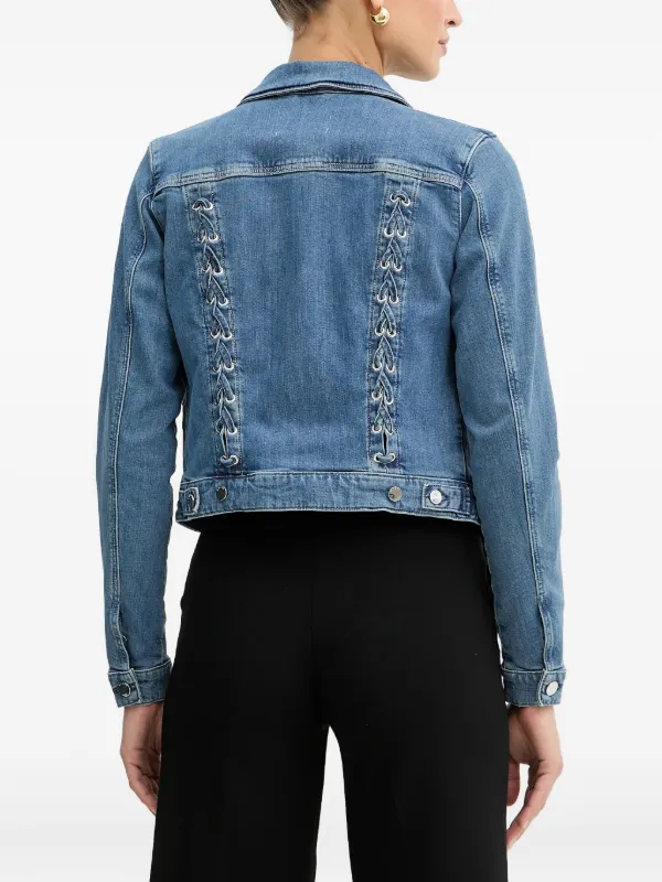 GUESS USA レースアップ デニムジャケット | ブルー | FARFETCH JP
