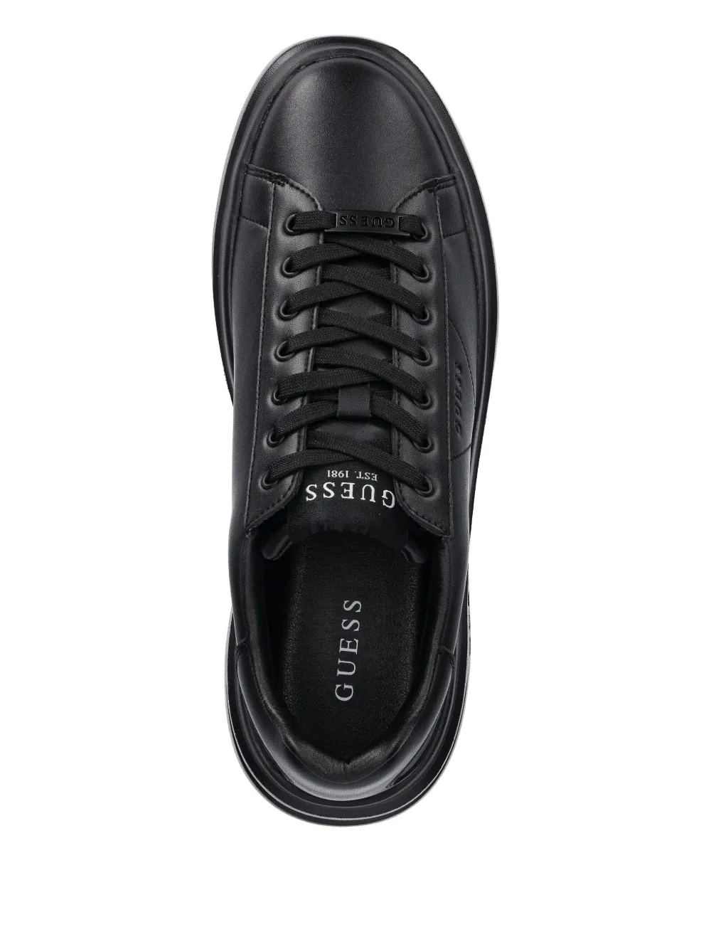 GUESS USA Elba embossed-logo platform sneakers Black