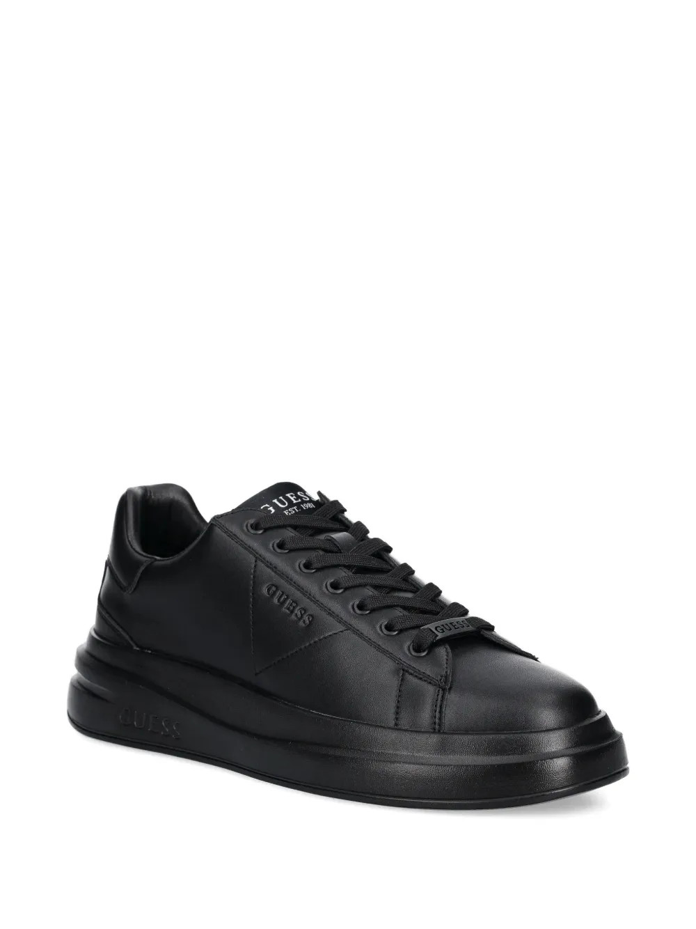 GUESS USA Elba embossed-logo platform sneakers Black