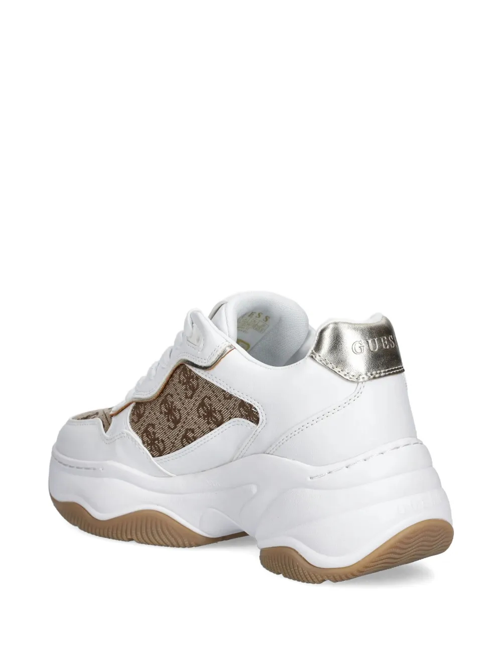 GUESS USA Happy logo-detail chunky sneakers White