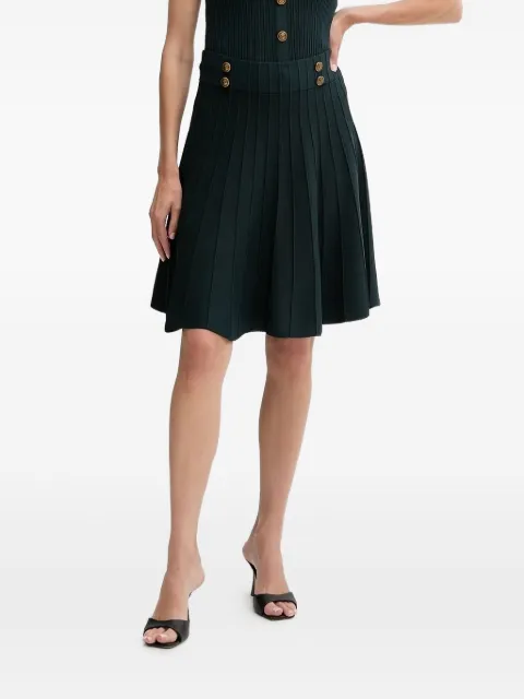 GUESS USA ribbed button-detailed mini skirt
