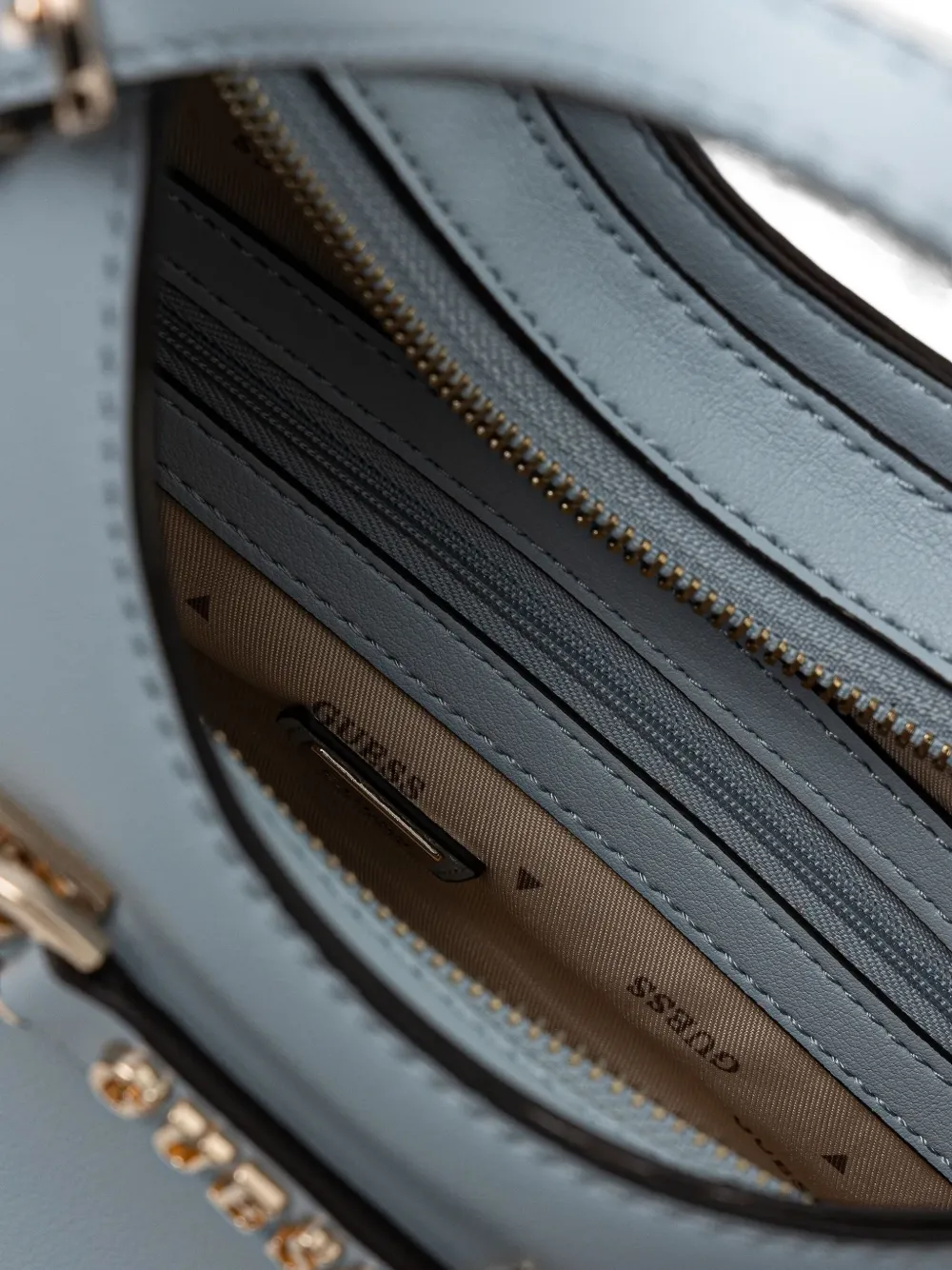 GUESS USA Crossbodytas met logoplakkaat Blauw