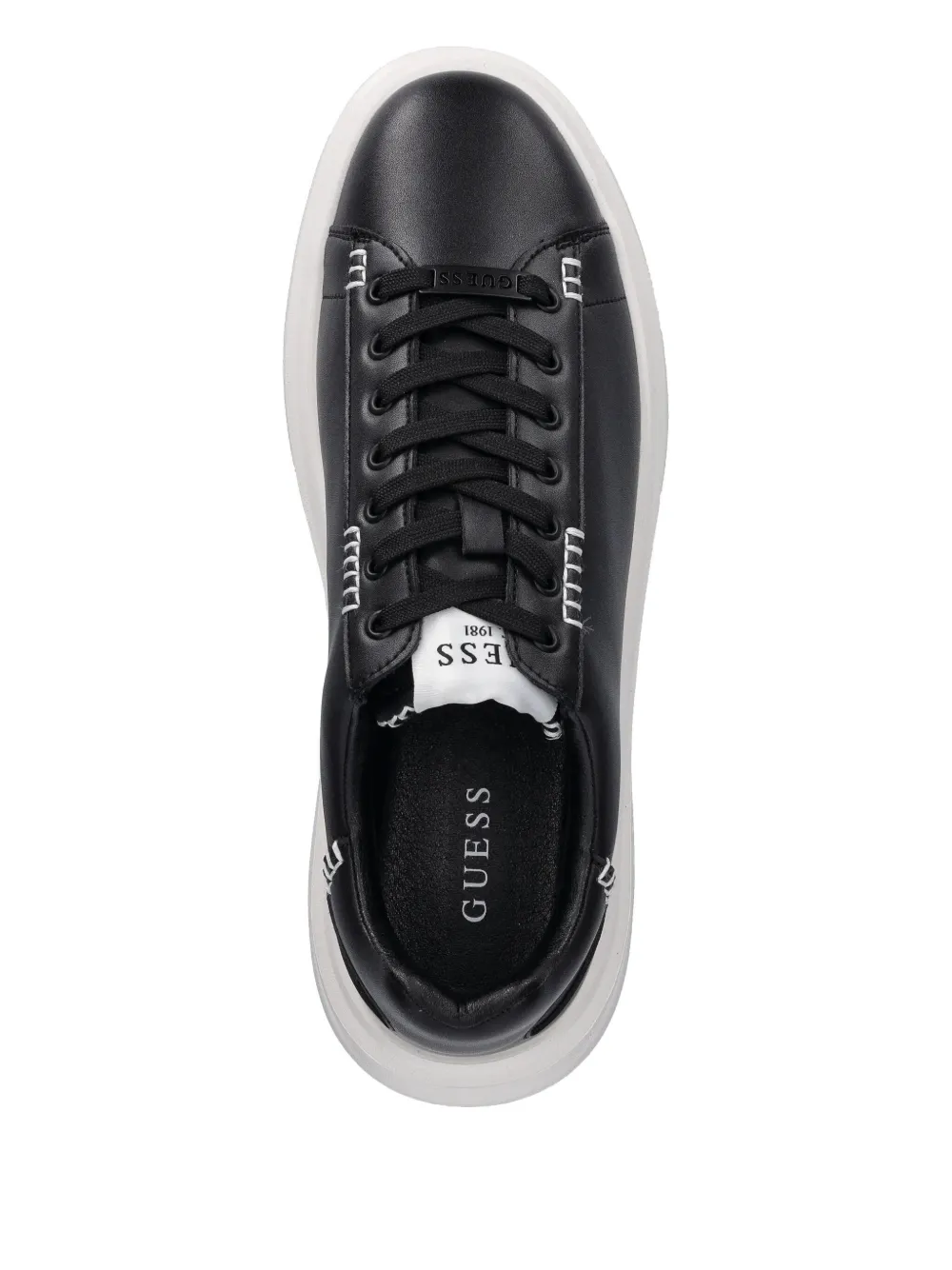 Guess Usa Stitched-detail Platform Sneakers In Multi