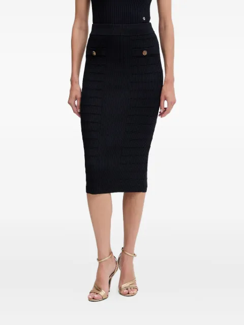 GUESS USA ribbed-knit skirt