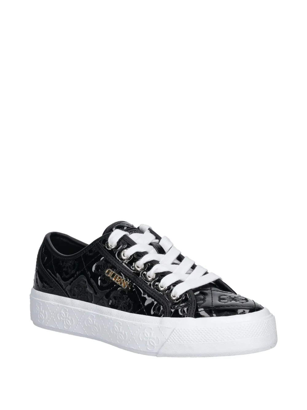 GUESS USA logo-quilted sneakers - Zwart