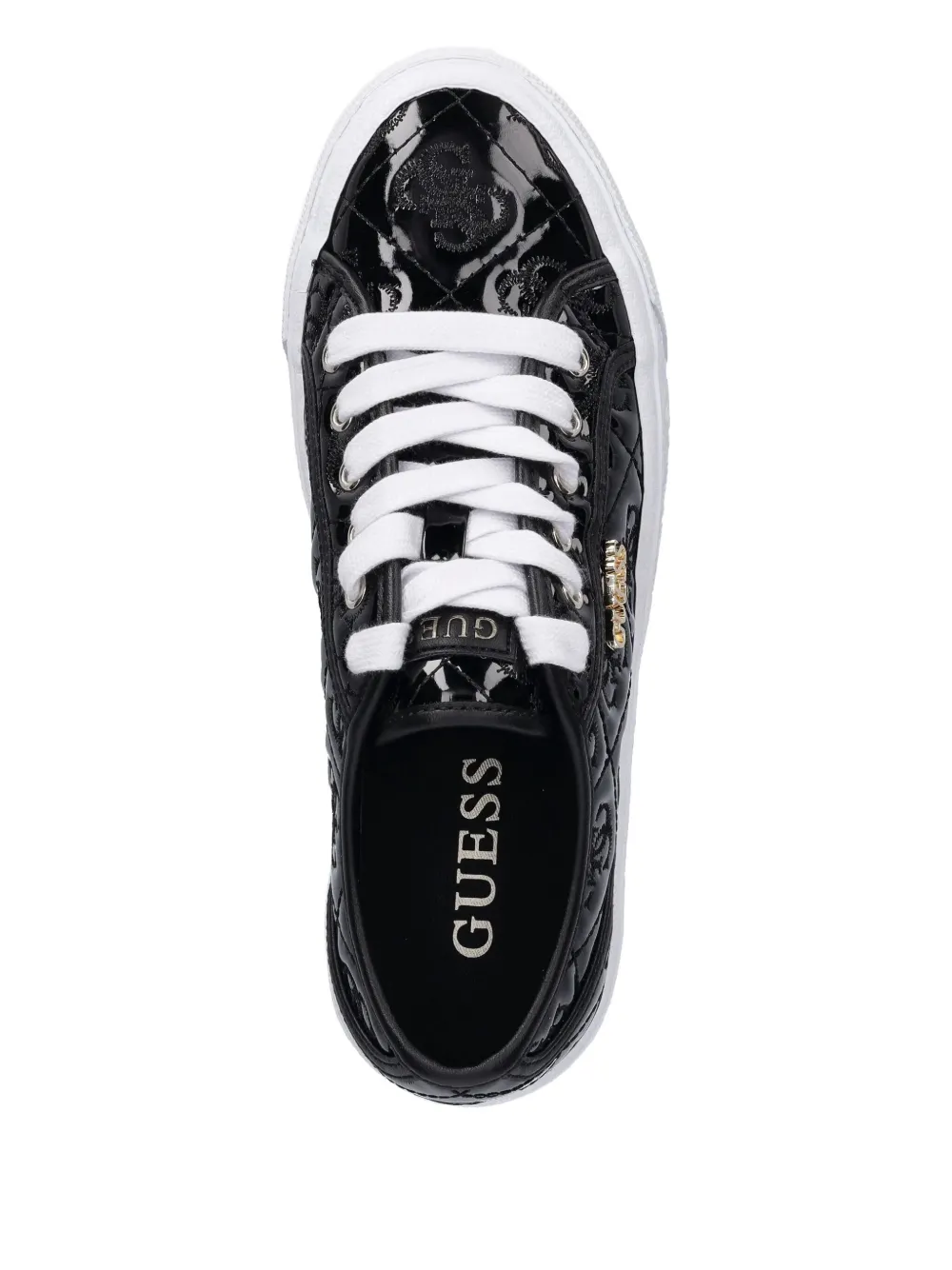 GUESS USA logo-quilted sneakers Black