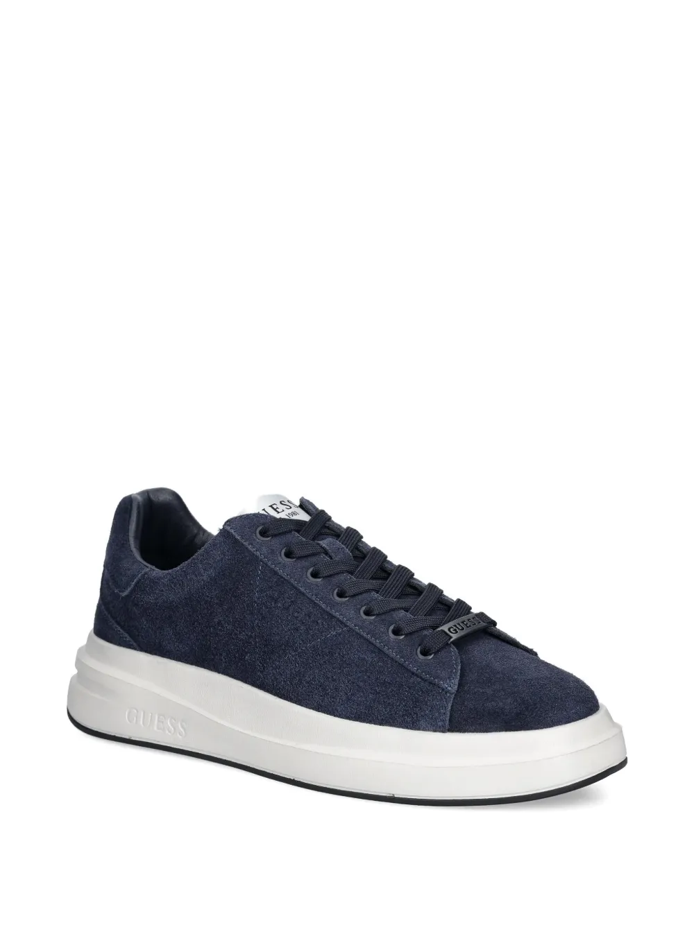GUESS USA Elba suede platform sneakers Blue