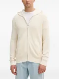 GUESS USA hooded zip-up cardigan - White