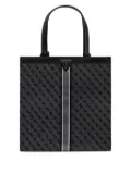 GUESS USA Milano striped tote bag - Black