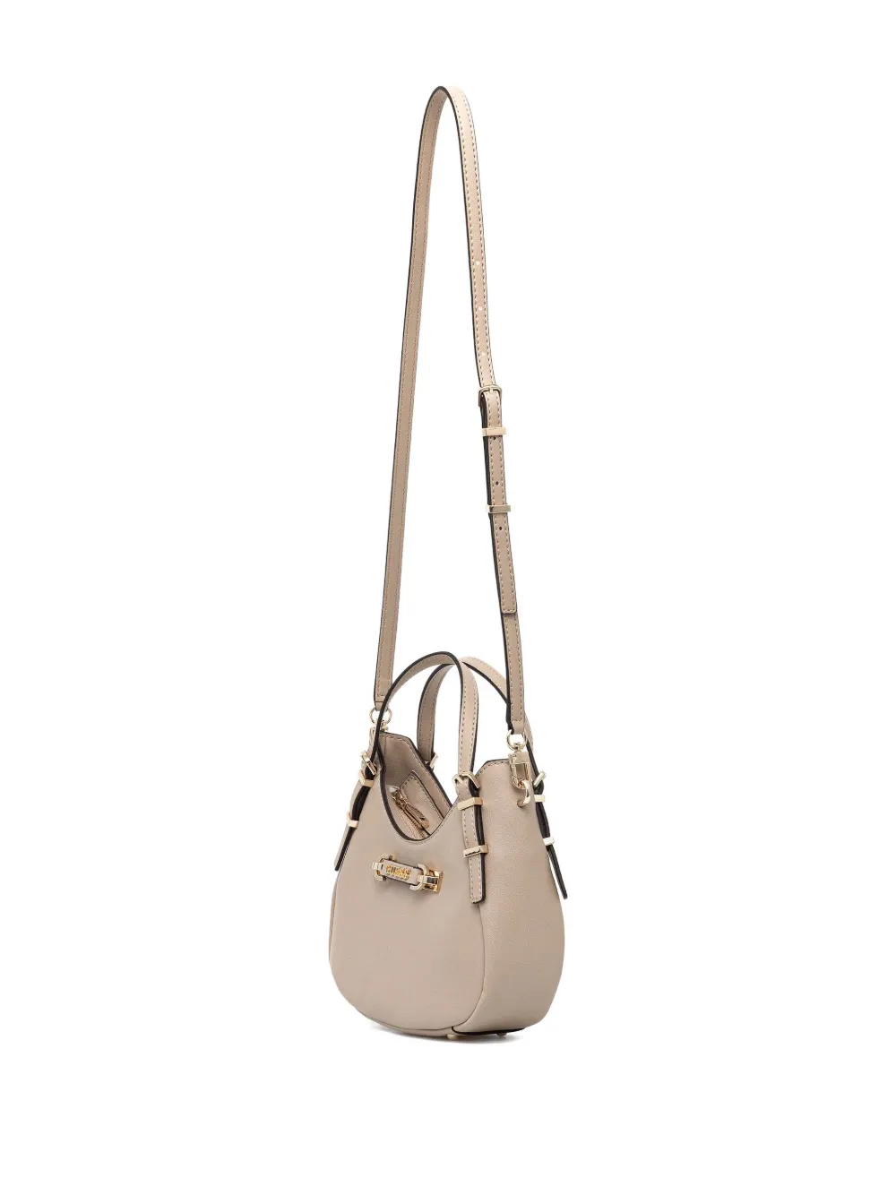 GUESS USA Lefia mini-tas met gewelfd handvat Beige