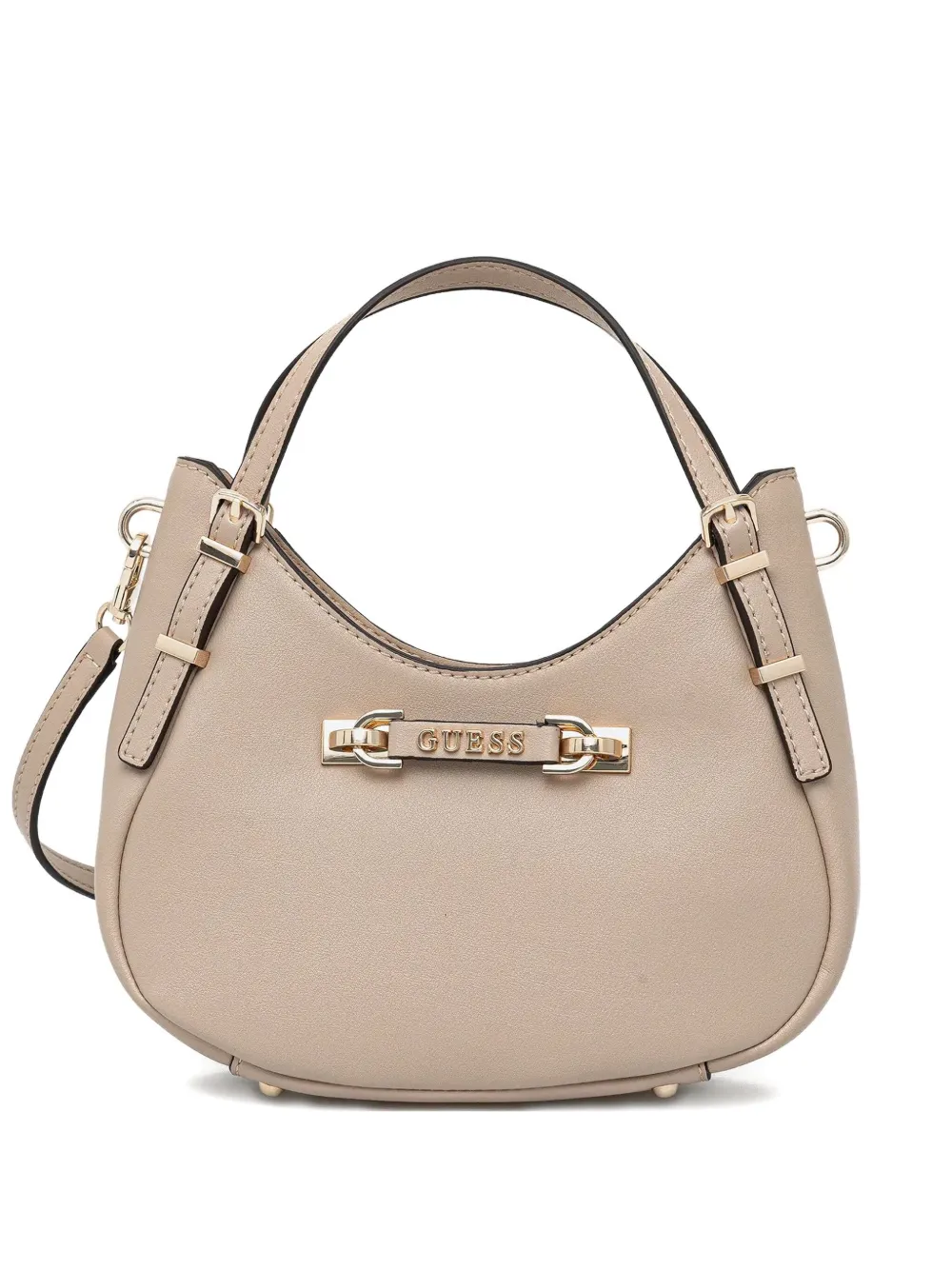 GUESS USA Lefia mini-tas met gewelfd handvat Beige