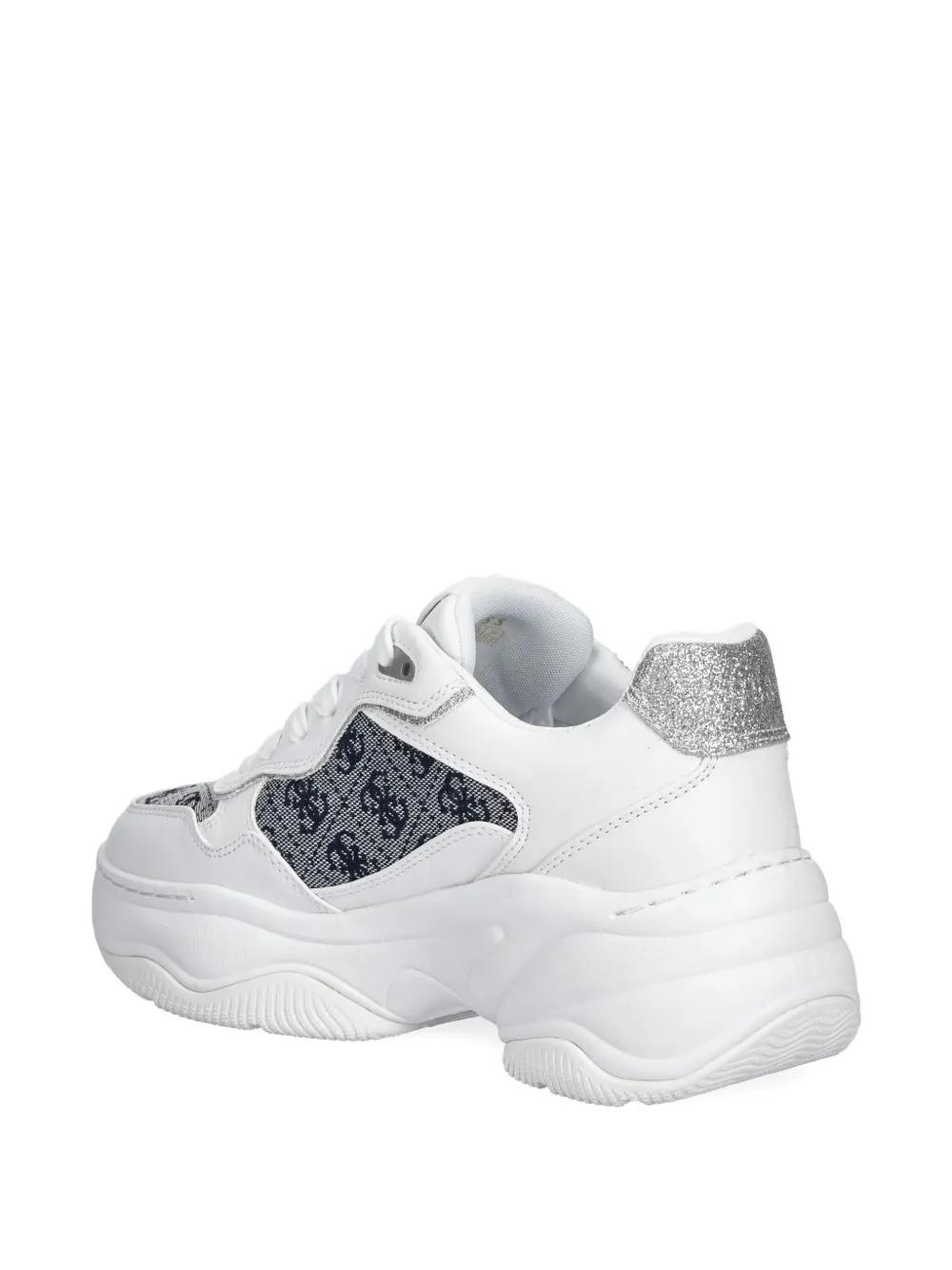 GUESS USA Happy logo-detail chunky sneakers White