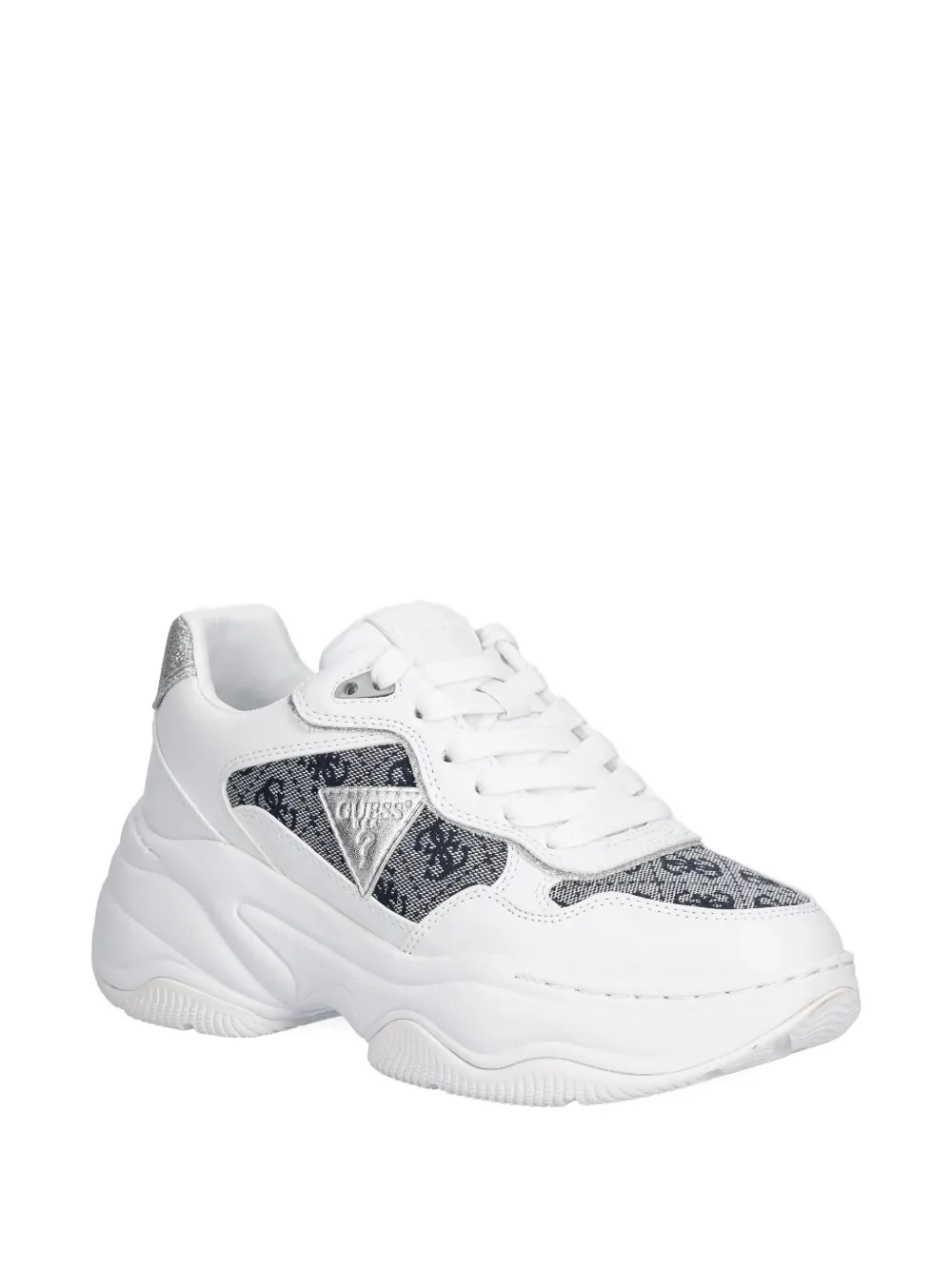 GUESS USA Happy logo-detail chunky sneakers - Wit