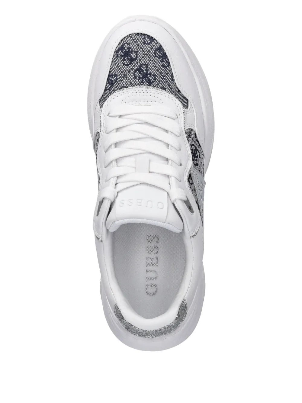 GUESS USA Happy logo-detail chunky sneakers White