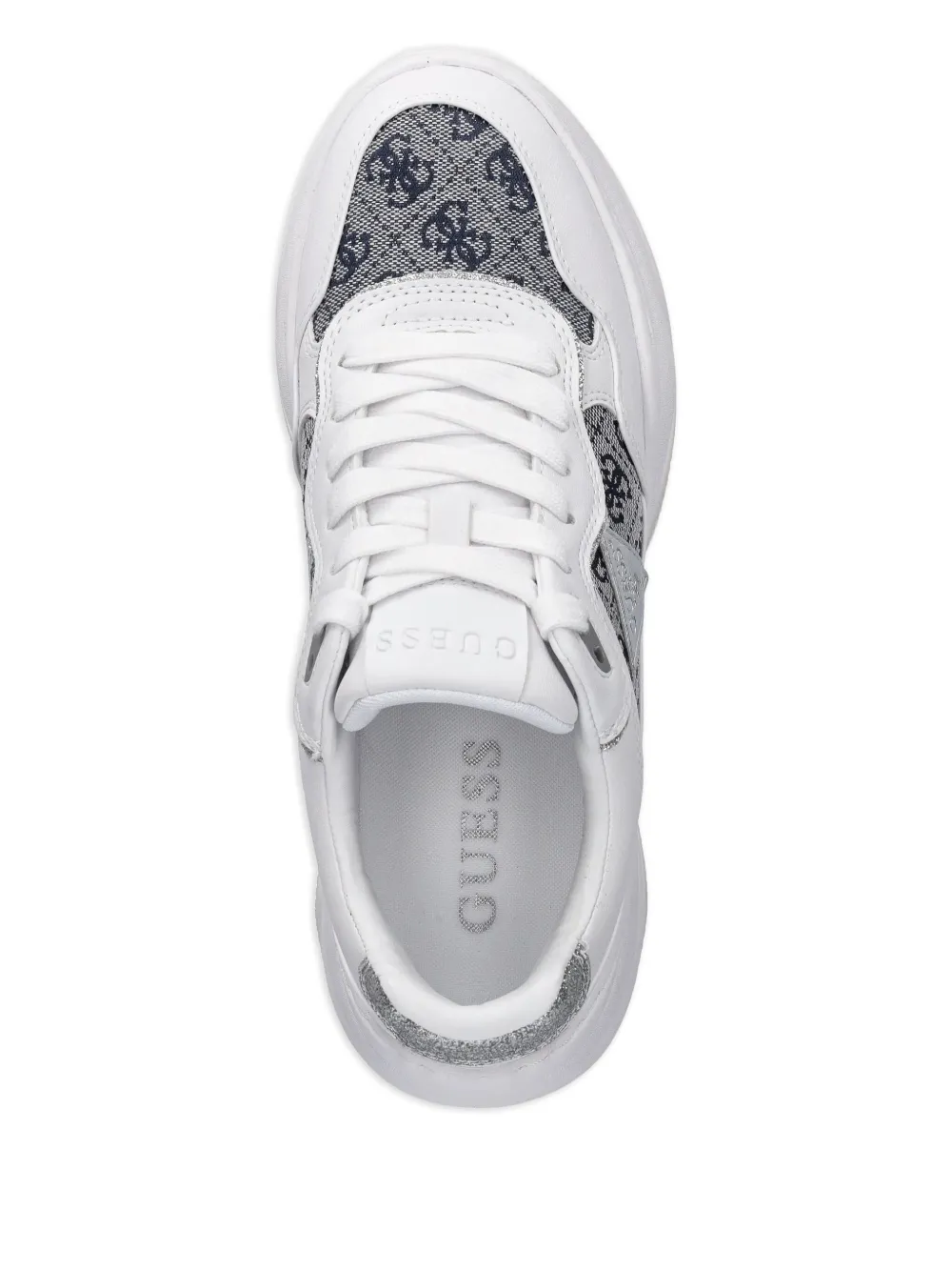 GUESS USA Happy logo-detail chunky sneakers White