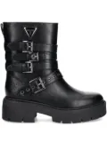 GUESS USA Salvo buckle-detail platform boots - Black
