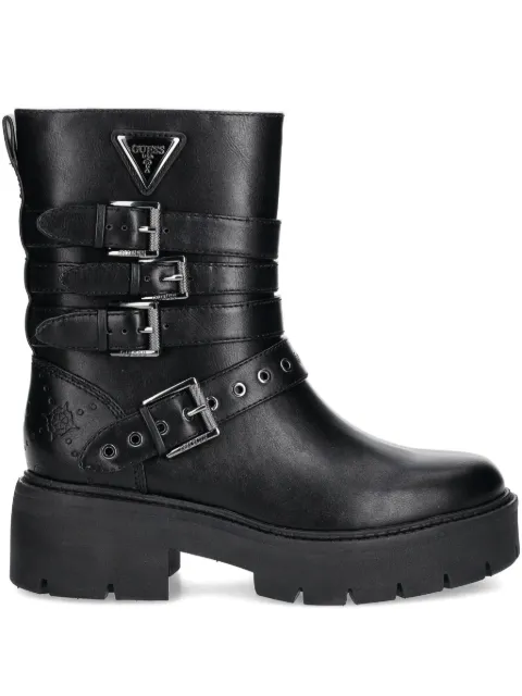 GUESS USA Salvo buckle-detail platform boots