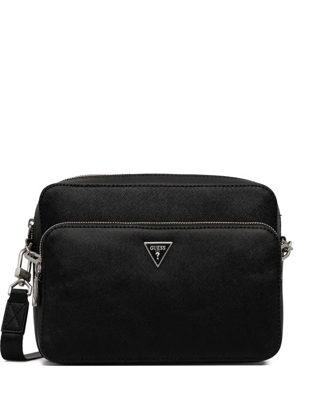 logo-plaque zip-fastening belt bag